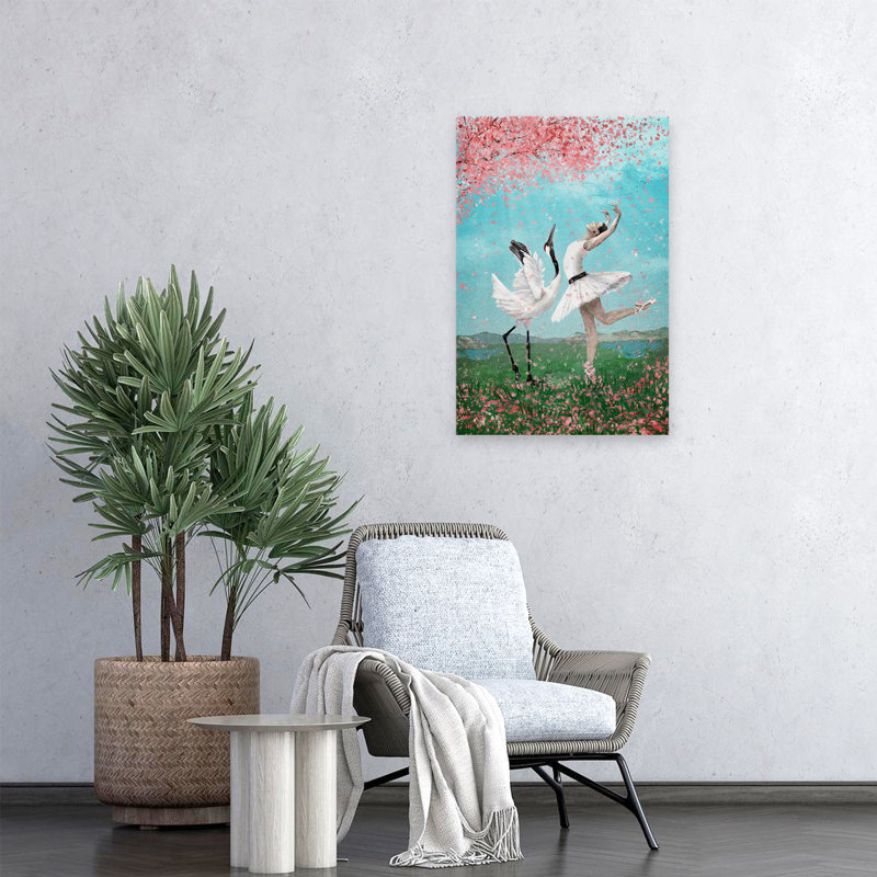 Danse comme aucun autre - Art figuratif surréalisme urbain et pop, H 24 po x l 16 po