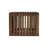 Soba Wall-Mounted Bedside, Open Storage, Brown