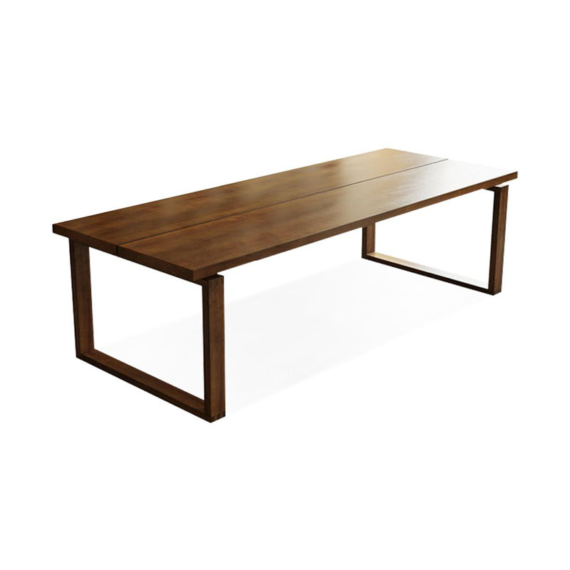 Bureau moderne en bois massif, H 29,53 po x l 86,61 po x P 31,5 po