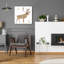  «Natural Reindeer F» par Erin Clark, art mural en verre acrylique, 24 po x 24 po-1813937375