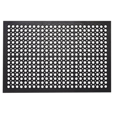 Aderholt All Purpose Anti Fatigue Versatile Rubber Floor Mat with Drain Holes, Commercial, Industrial Bar Area Mat