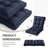 1 Piece Outdoor/Indoor High Back Chair Cushions, Available in 2 sizes-433307452-433307441
