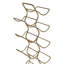 Aqib Tabletop Wine Bottle Rack in Gold