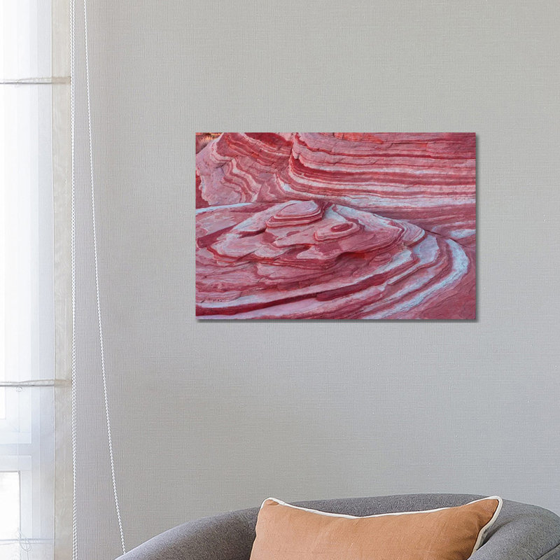 Pattern, Fire Wave, Valley of Fire State Park, Nevada, USA 1 Piece Wrapped Canvas Wall Art