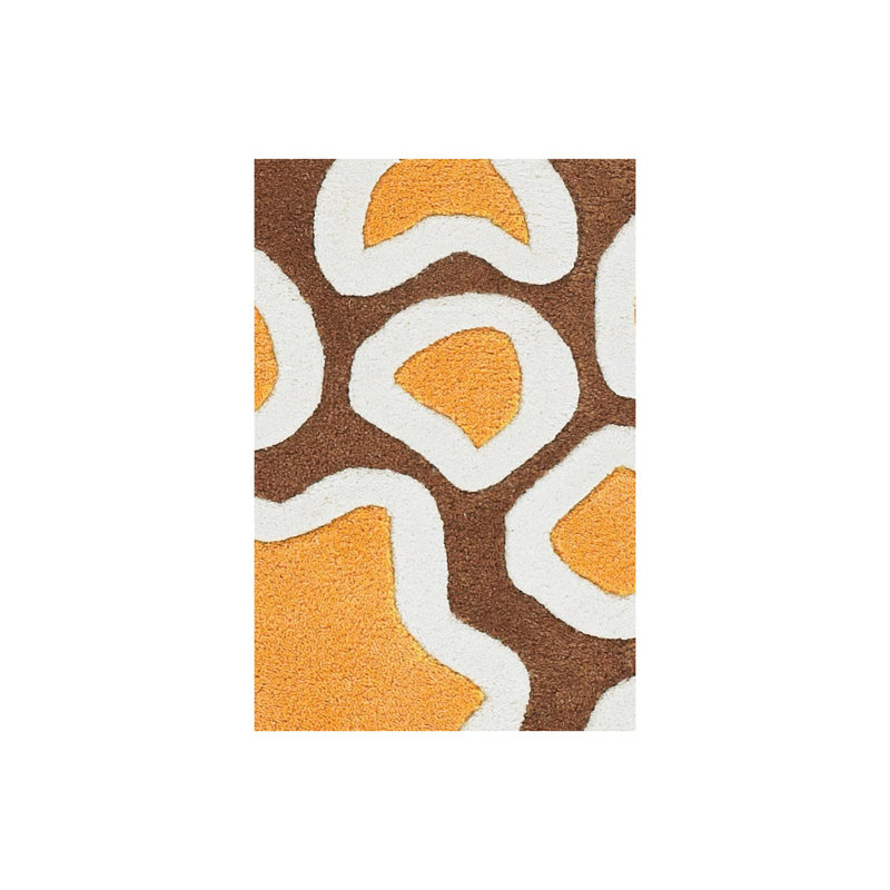 Inhabit Designer Brown Area Rug, Rectangle 2' x 3'