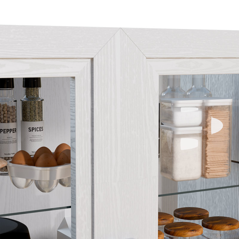Campeaux Storage Cabinet, 36" H x 31" W x 16“ D, White
