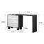 Meuble-lavabo moderne et ajustable noir et blanc