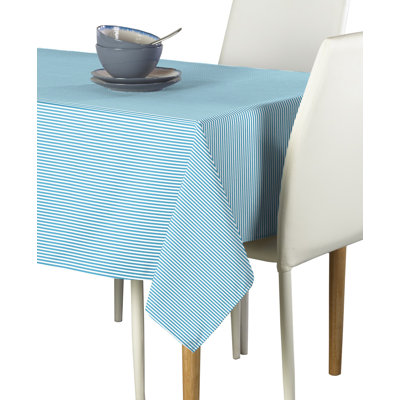 Cotton Striped Rectangular Tablecloth