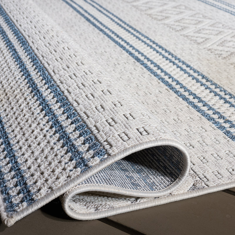 Tapis d'intérieur à motif géométrique Veranda Performance, Rectangle 4pi x 6 pi