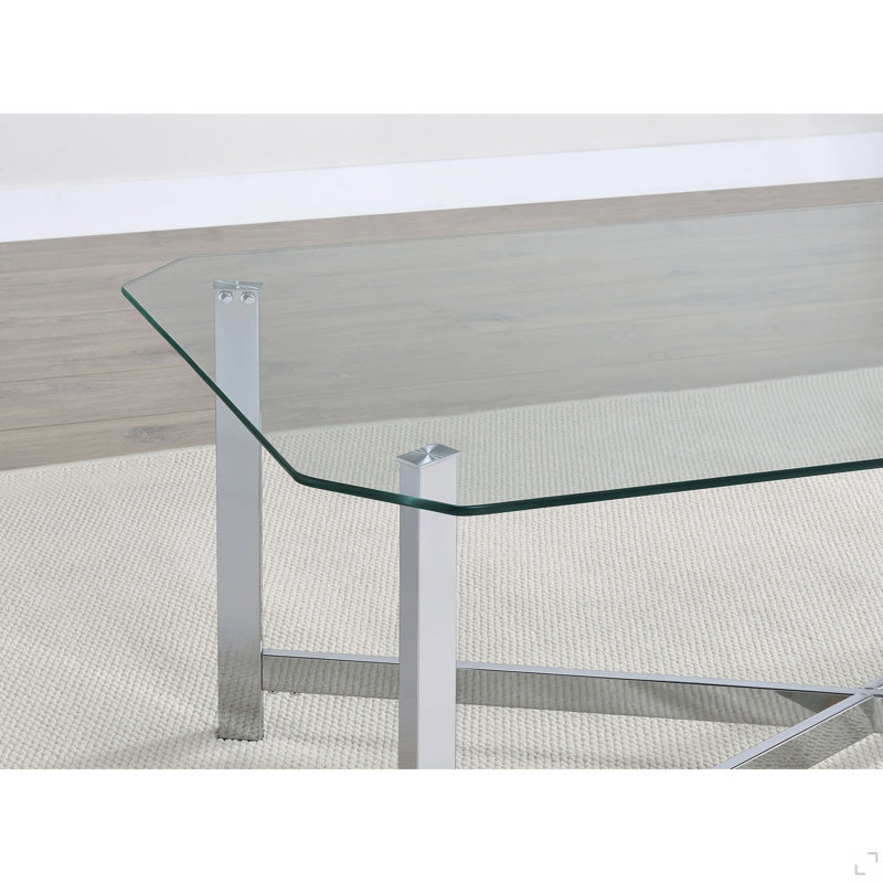 Chrome 3-piece Coffee Table Set