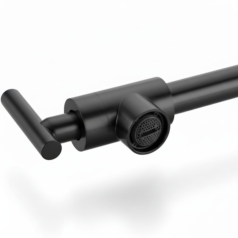 Robinet remplisseur mural commercial (ensemble de 2), Noir mat