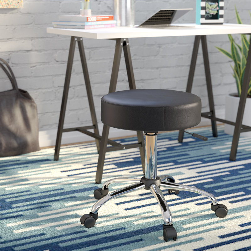 Tabouret de laboratoire Wilhelm, Noir, noir, noir, noir