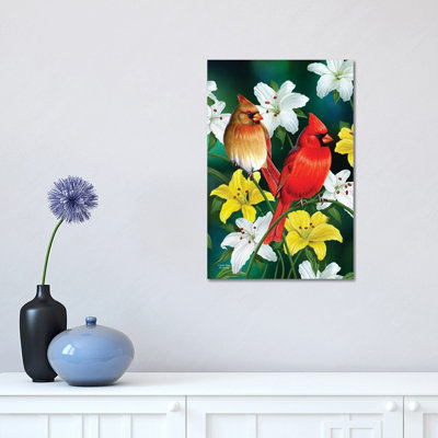 Cardinals 1 Piece Wrapped Canvas Wall Art