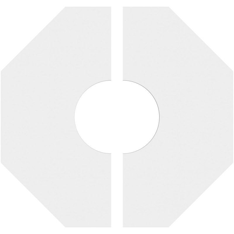 Médaillon de plafond contemporain en PVC de qualité architecturale de 12 po x P 4 po x P 4 po x P 1 po Logan