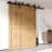 Ceiling Mount Classic Design Double Track Bypass Two Door Hardware Kit (Door Not Included)-86182373