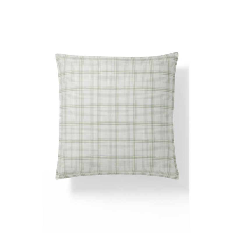 Green Maisie Plaid Throw Pillow