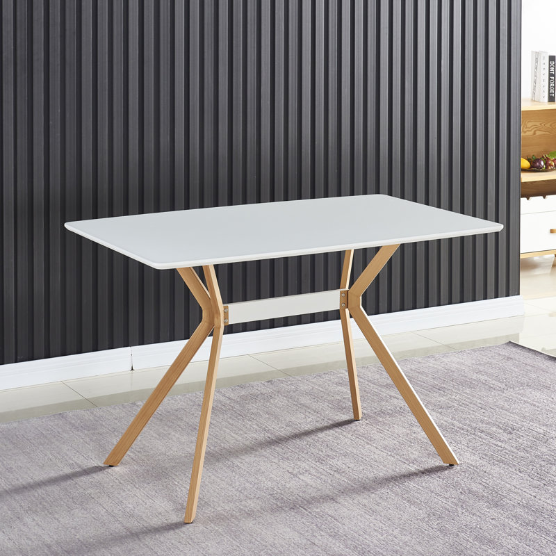 Reynna Rectangular with Iron Base Dining Table