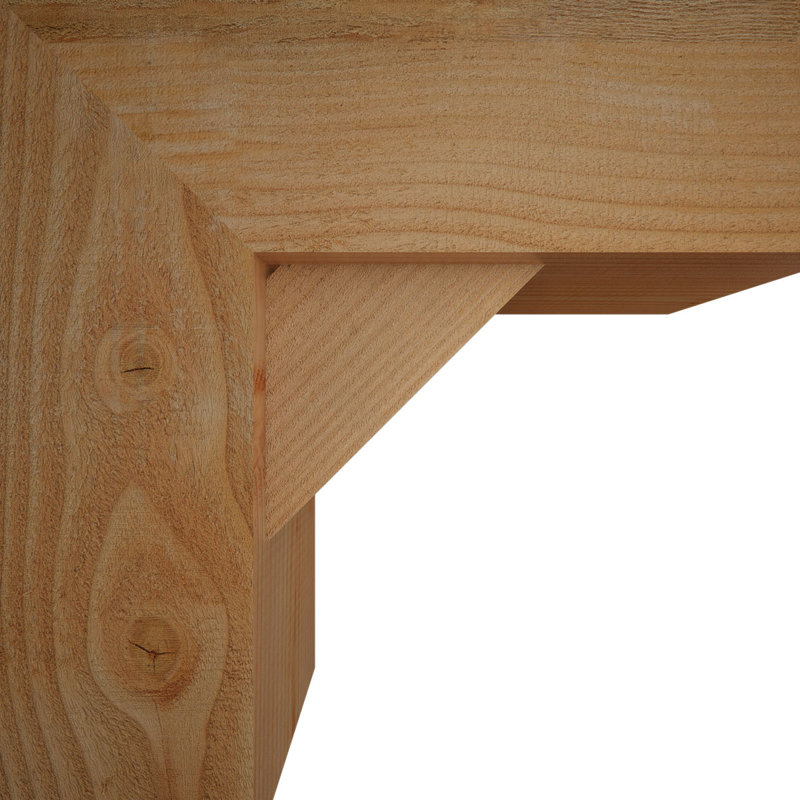 Support de bloc traditionnel avec entretoise décalée, 18 po x 18 po, Sapin Douglas de l 8 po (scié brut)