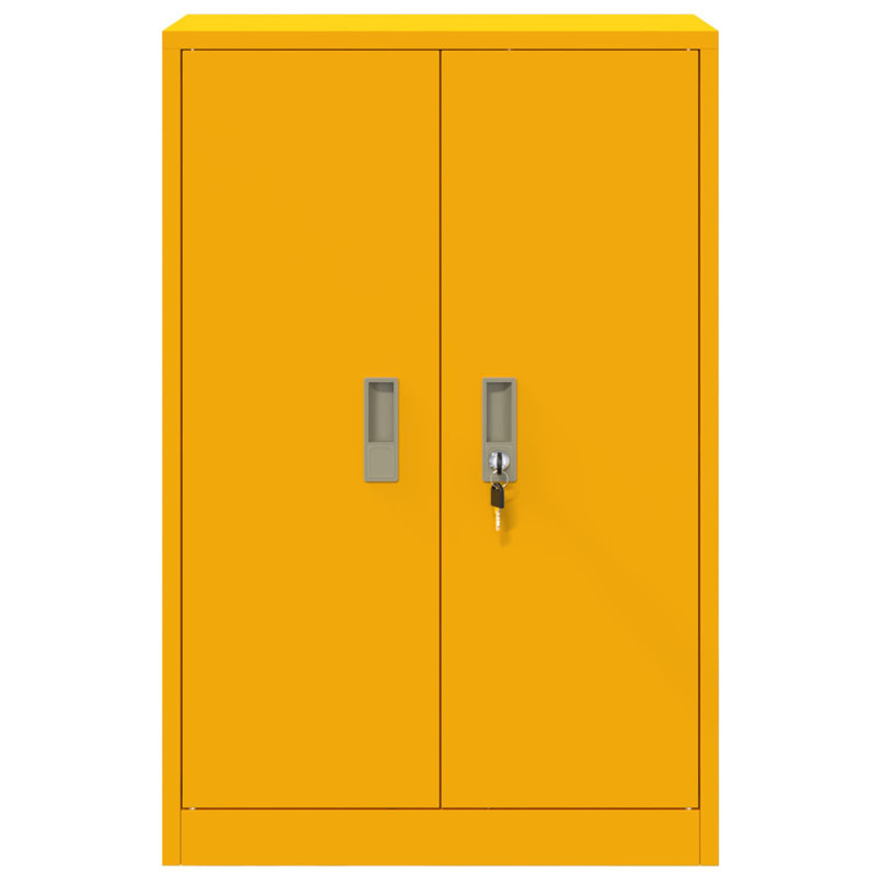 Storage Cabinet, Mustard Yellow