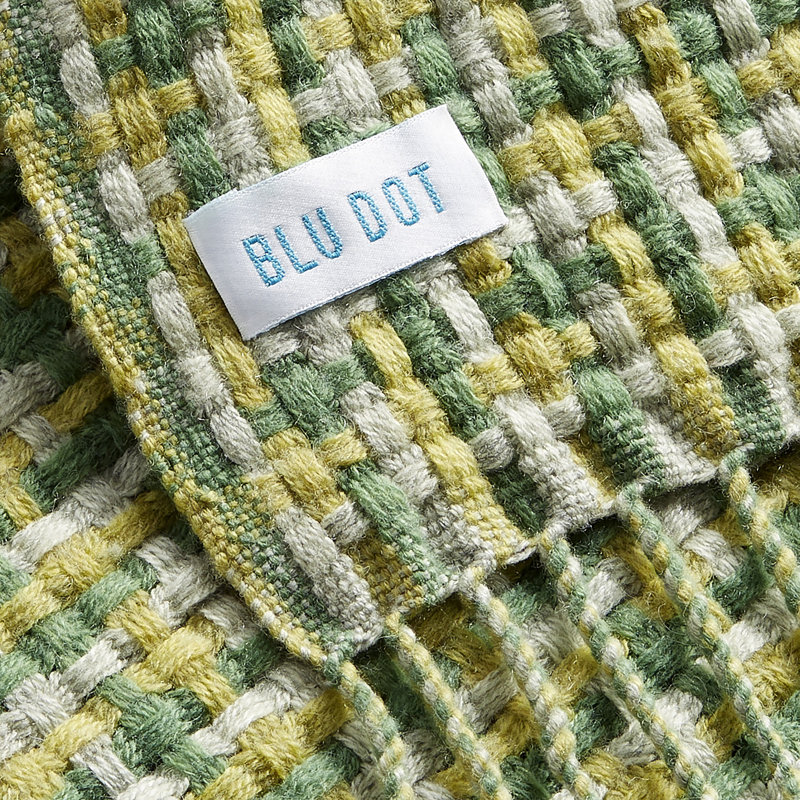 Chaperone Hand Woven Throw Blanket, Green