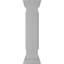 Poteau droit avec poteau, panneau plat et garniture de base (trousse d'installation incluse)-90577929