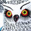 Sculpture Eisler Frosty Owl Alebrije