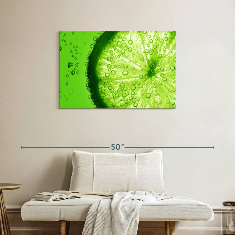 Yarlin Lime Slice, 24" H x 36" W