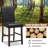Manolis Upholstered Faux Leather Counter Stool with Solid Wood Frame