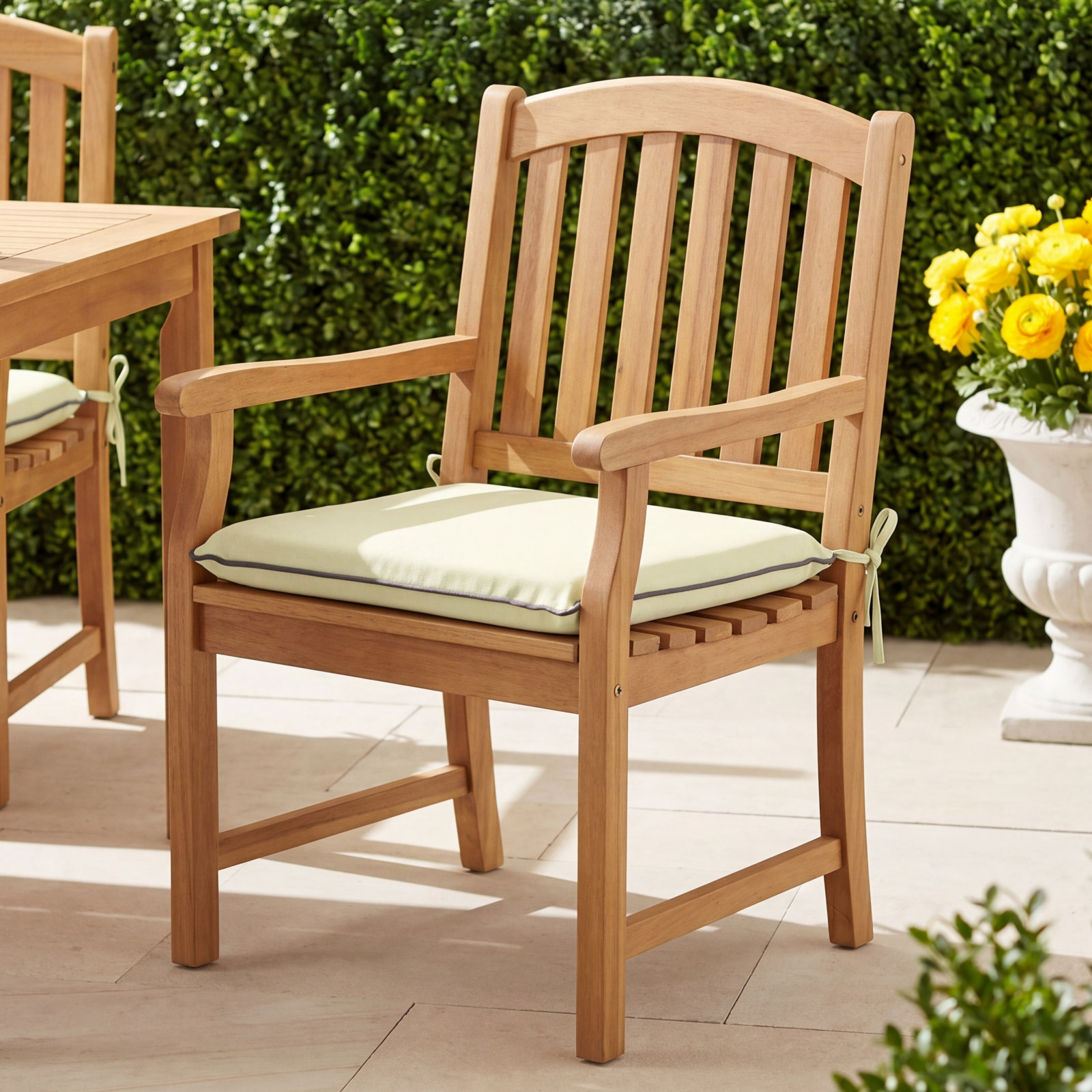 Sunbrella® Dining Chair Cushion, 2" H x 19" W x 19" D