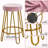 Cedernier Upholstered Counter Stool with Metal Frame-1023919476