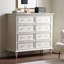 Blanc + or massif + armoire d'appoint en bois manufacturé