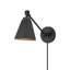 Meridian 1-Light Wall Sconce in Matte Black (Set of 2)-717013518