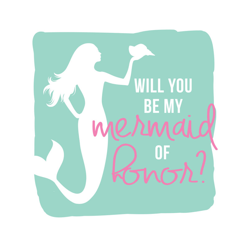 Mermaid Of Honor - Wrapped Canvas Print, 91cm H x 91cm W x 3.8cm D