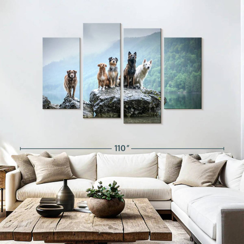 Dog Alliance, 54" H x 84" W