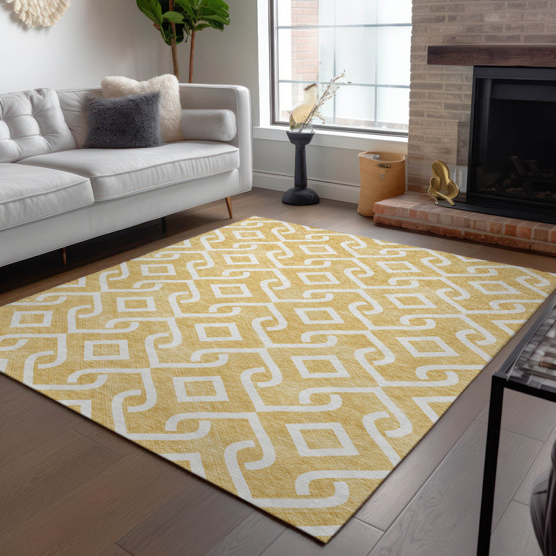 Tapis intérieur / extérieur Felisa avec envers antidérapant, Rectangle 2 pi 6 po x 3 pi 10 po