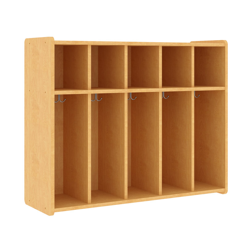 Casier de plancher à compartiments 10 compartiments Tot Mate, Érable, Non