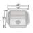 20'' L Single Bowl Stainless Steel Kitchen Sink