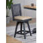 Tabouret de bar pivotant en bois massif Derbyshire-108537904