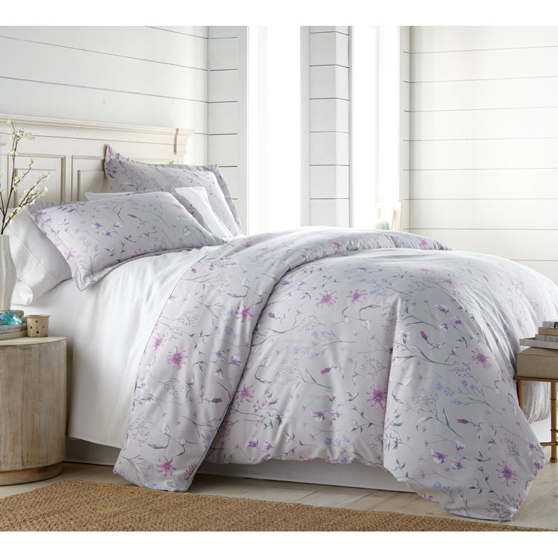 Secret Meadow Collection Microfiber Reversible Comforter Set by Southshore Fine Linens, Olive Brown