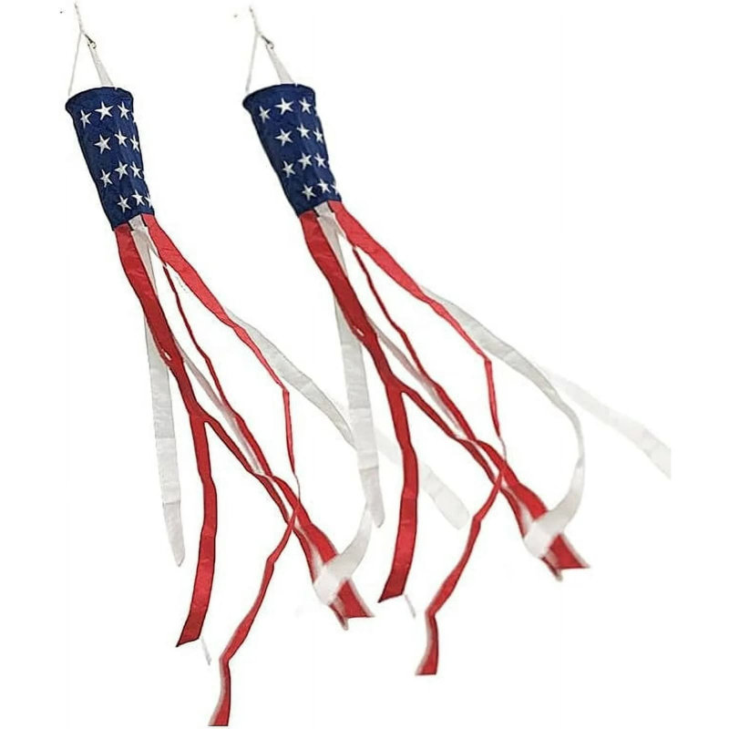2pc Independence Day Garden Windsock Flag