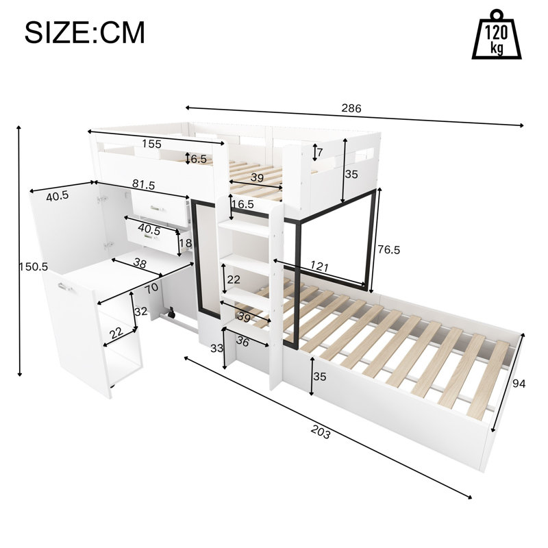 European Single (90 X 200 Cm) Bed Frame