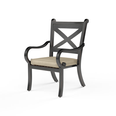 Monterey Outdoor Dining Armchair with Sunbrella® Cushions