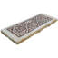 3.75" x 9.5" Marble Decorative Accent Tile in Brown/Ivory/Tan
