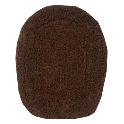 100% Cotton Tufted Toilet Lid Cover, Extra Soft & Machine Washable 18x18"
