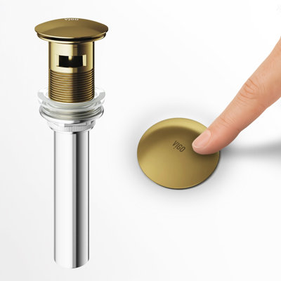 Bathroom Sink Pop-Up Drain With Overflow
