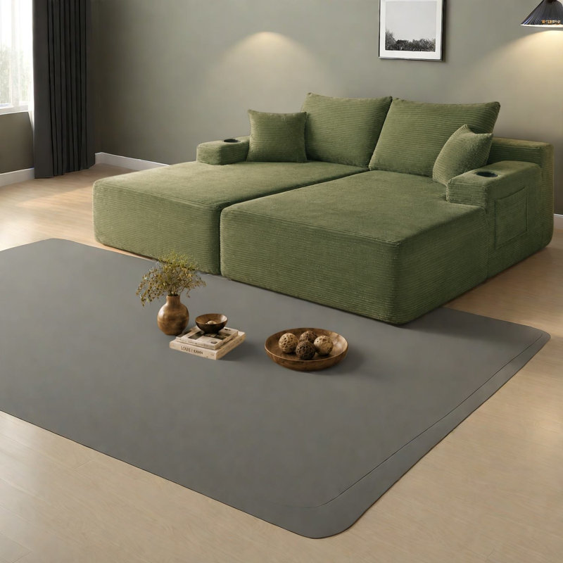 Canapé à compression Compression, méridienne double 69 po pour maison moderne