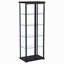 Vitrine noire à 4 tablettes