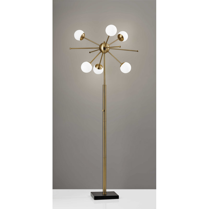 Lampe sur pied en laiton Orbital Sphere
