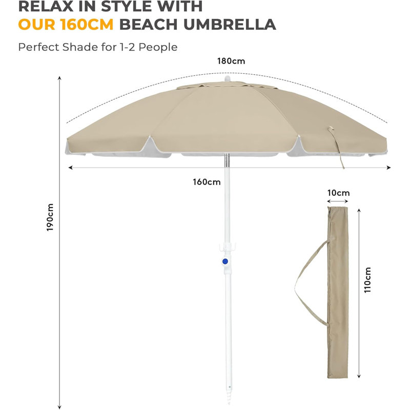 Beach Parasol, 1.6m