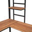 Lit mezzanine simple en métal avec bureau et tablette-473737702